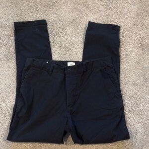 H&M Black Chinos Slim Straight-Leg lots of stretch slight crop leg 32